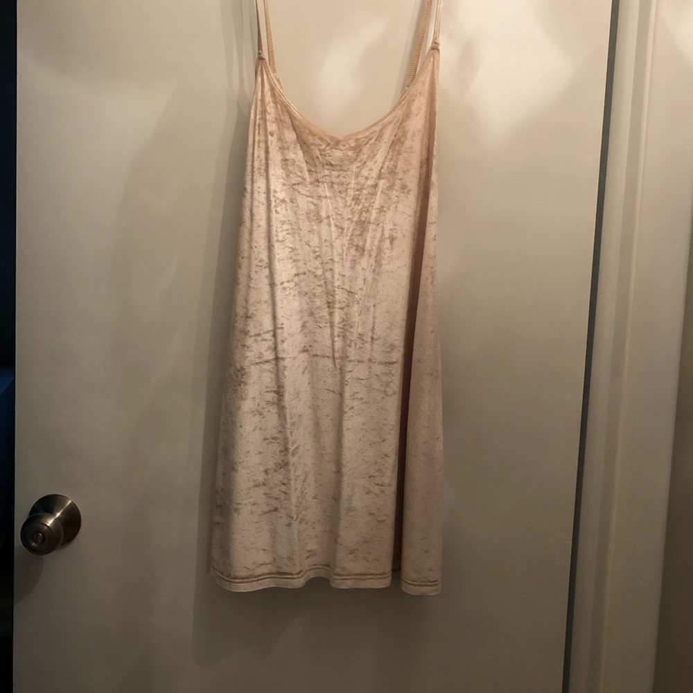 Mini Velvet Pink Dress